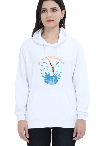 Women's Swimming Sweatshirts Hoodie - Swim On
