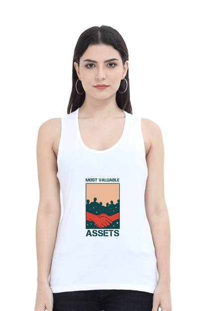 Women Motivational Tank Top -  Assets