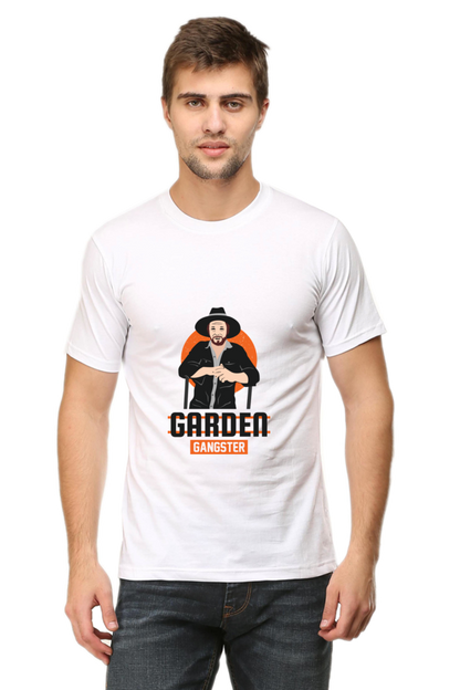 Men's Gardening Cotton Round Neck T-Shirt - gangster