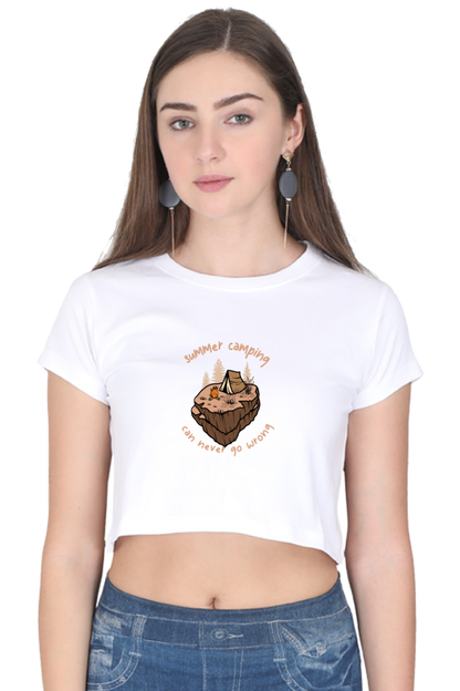 Women Adventure Crop Top - summer camp