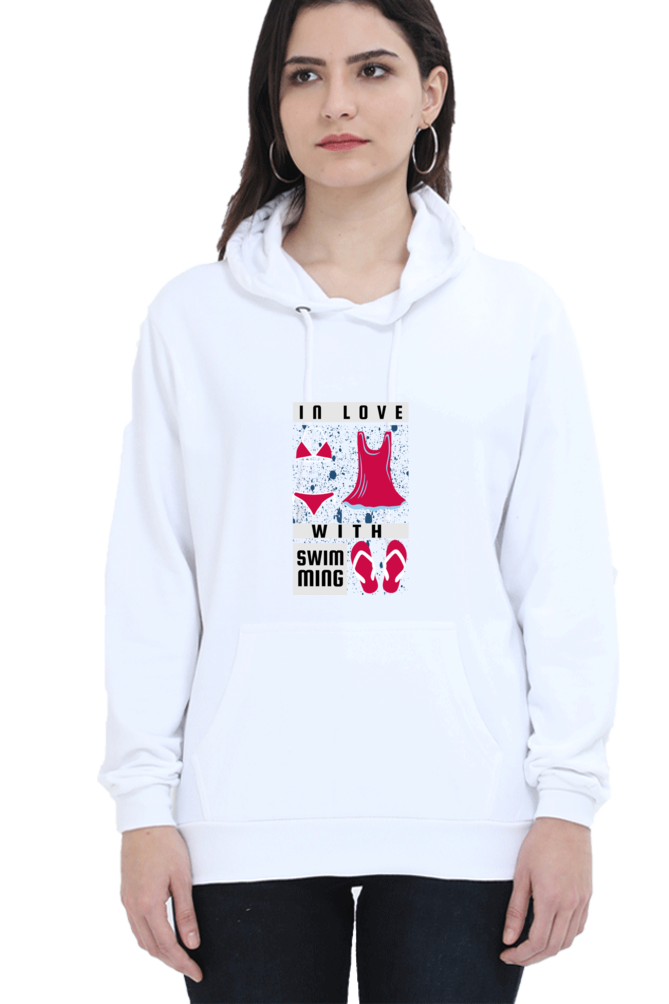 Women's Swimming Sweatshirts Hoodie - In Love