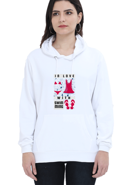 Women's Swimming Sweatshirts Hoodie - In Love