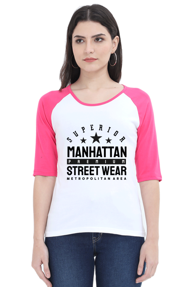 Women’s Raglan T-Shirt - Manhattan