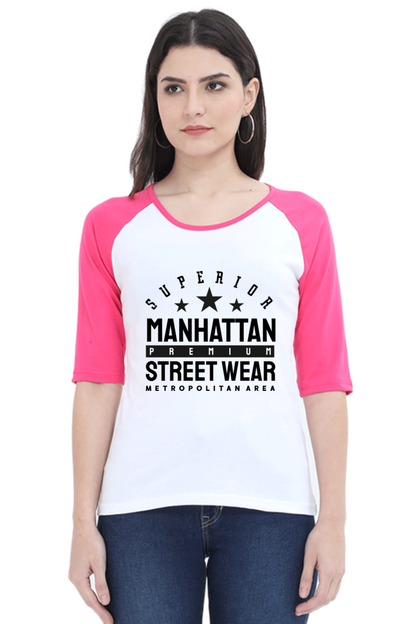 Women’s Raglan T-Shirt - Manhattan
