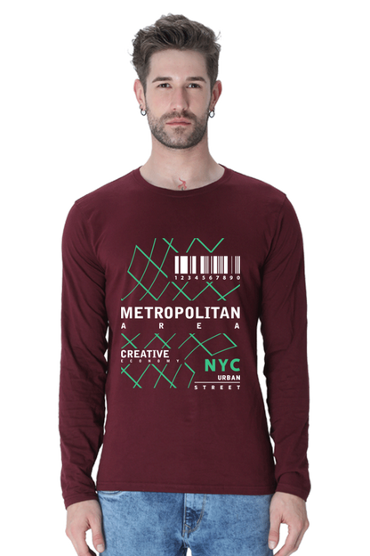 Men’s Full Sleeve - T Shirt -  Metropolitan