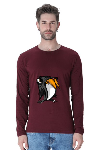 Men’s  Animal's & Monster's Full Sleeve - T Shirt - monster penguin