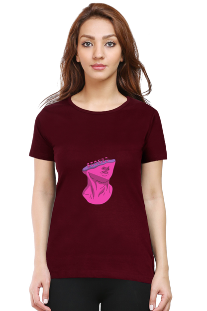 Women’s Round Neck Stones T-Shirts - Stoned Head