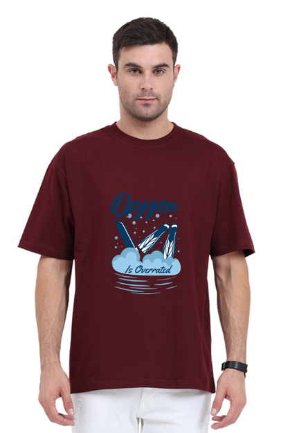 Men Swimming Oversized Classic T Shirt  - Overrated