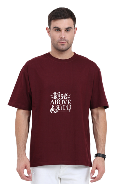 Men Motivational Oversized Classic T Shirt  - Rise