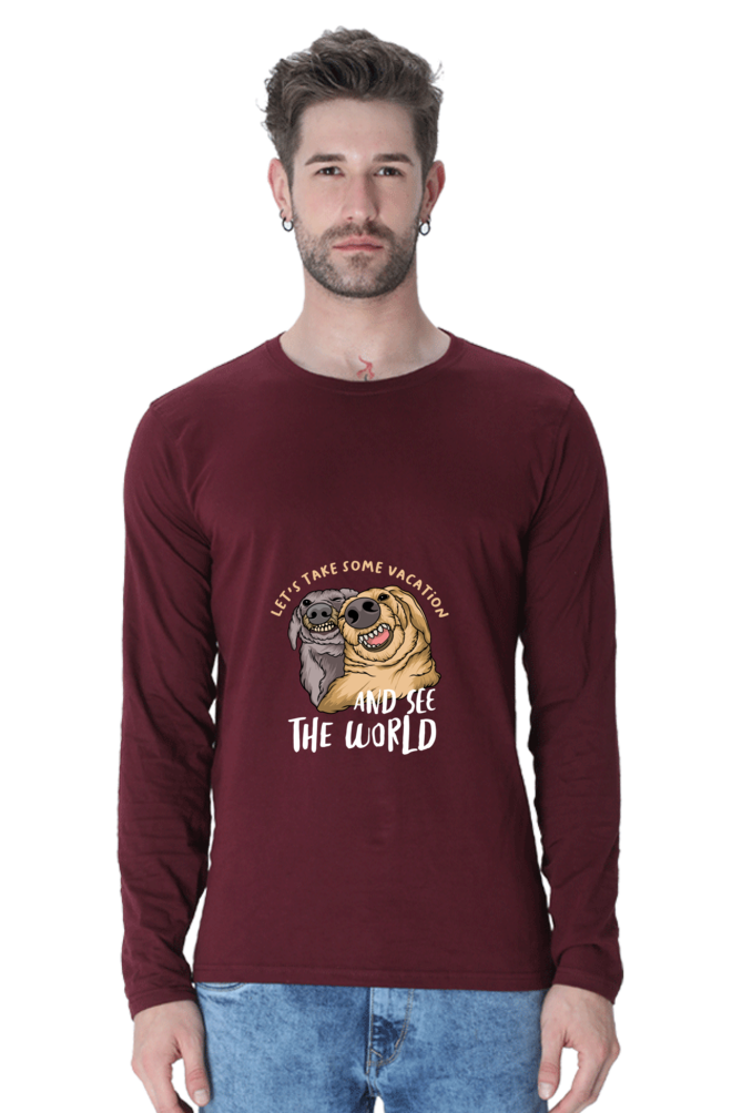 Men’s  Funny & Queen SVG Full Sleeve - T Shirt - vacation