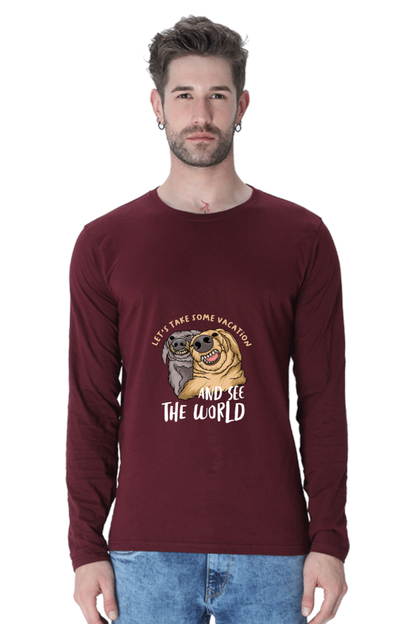 Men’s  Funny & Queen SVG Full Sleeve - T Shirt - vacation