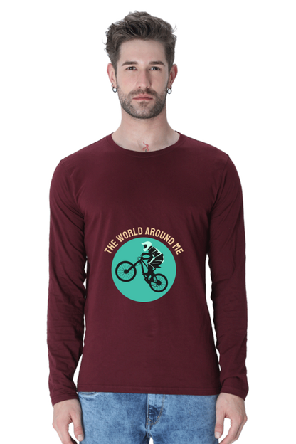 Men's BMX Full sleeve T-Shirt - world