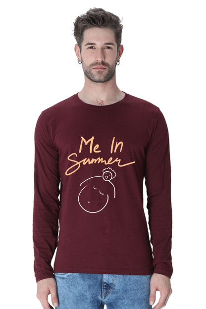 Men’s  Summer Full Sleeve - T Shirt - Me In Summer