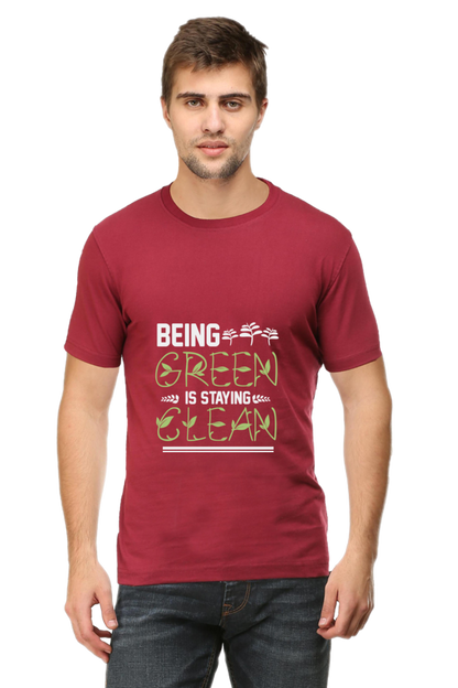 Men's Gardening Cotton Round Neck T-Shirt - clean