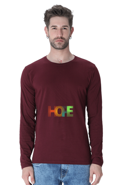 Men’s  Minimalistic Full Sleeve - T Shirt - Hope