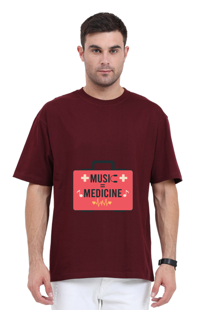 Men Oversized Classic T Shirt - Medicine