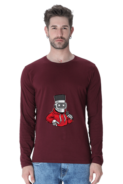Men’s  Dance Full Sleeve - T Shirt - robot hip-hop