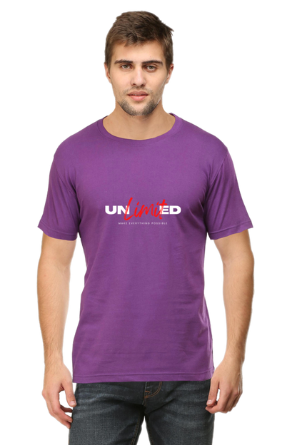 Motivational Unisex Cotton Round Neck T-shirt