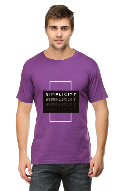 Minimalistic Unisex Cotton Round Neck T-shirt