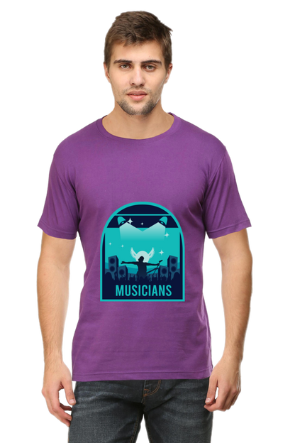 Music Unisex Cotton Round Neck T-shirt - Musicians