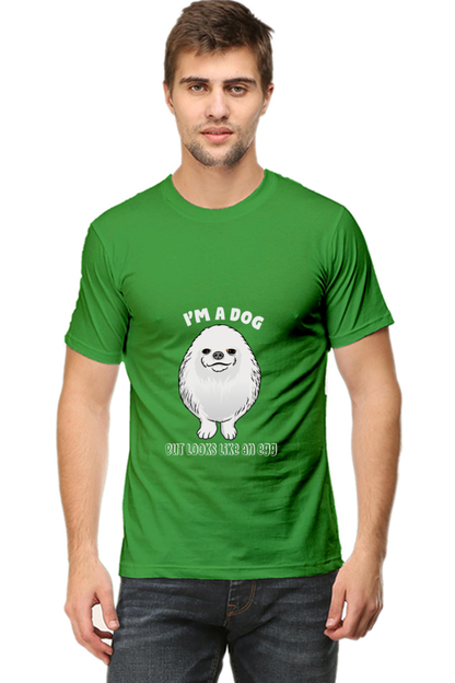 Men's Funny & Queen SVG Round Neck T-Shirt - dog