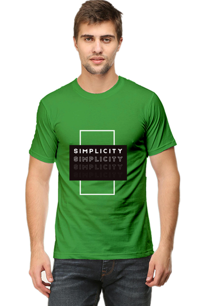 Minimalistic Unisex Cotton Round Neck T-shirt