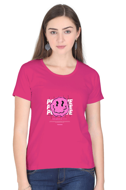Women’s Round Neck Stones T-Shirts - Positive