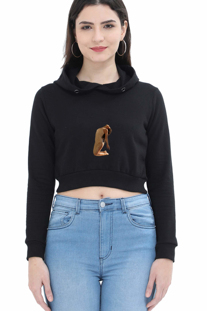 Women Dance Crop Hoodies - water dance