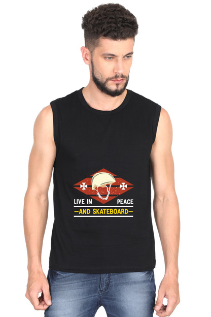 Men’s Skateboard Gym Vest - Peace