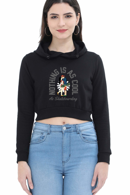 Women Skateboard Crop Hoodies - Cool