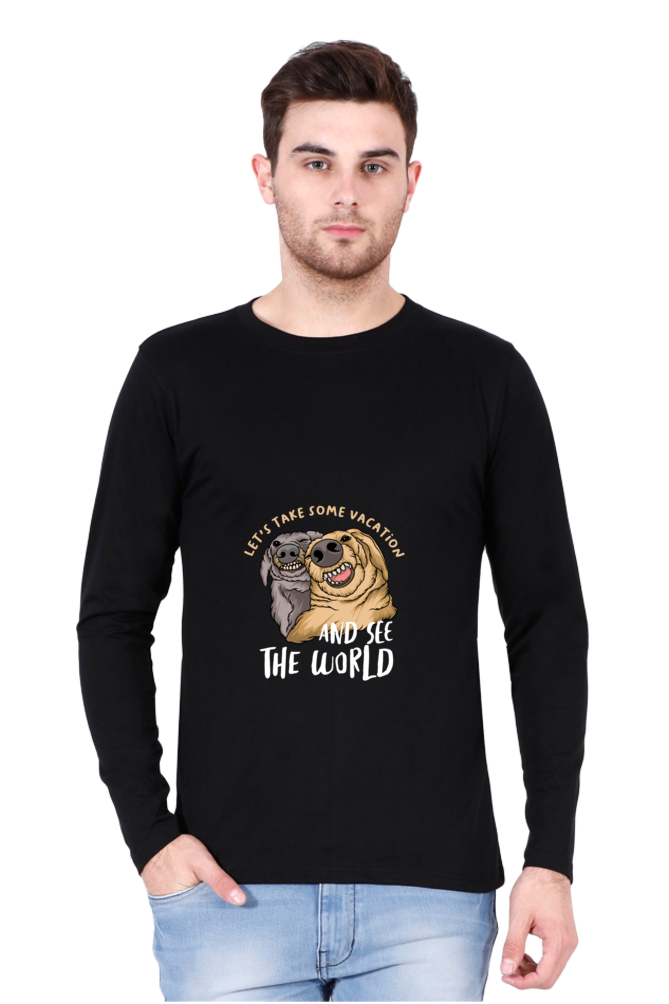 Men’s  Funny & Queen SVG Full Sleeve - T Shirt - vacation