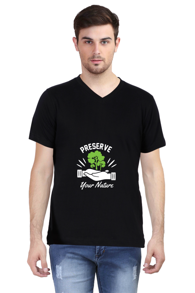 Men's Gardening V Neck T-Shirt - preserve