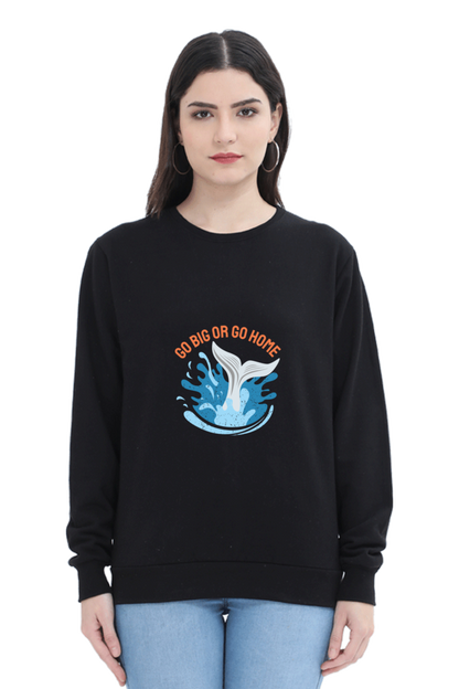 Women Swimming Sweatshirt - Go Home