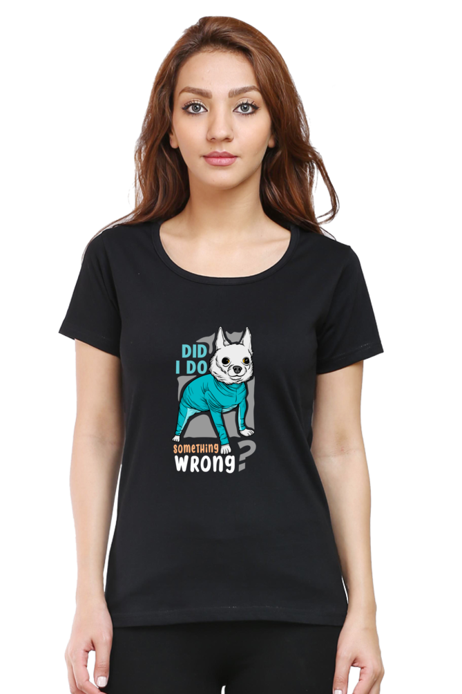 Women’s Round Neck Printed Funny & Queen SVG T-Shirts -  wrong