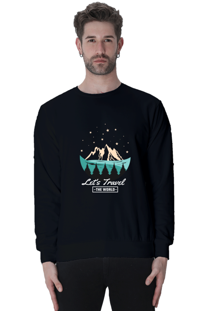 Men Adventure Sweatshirt - let's travel