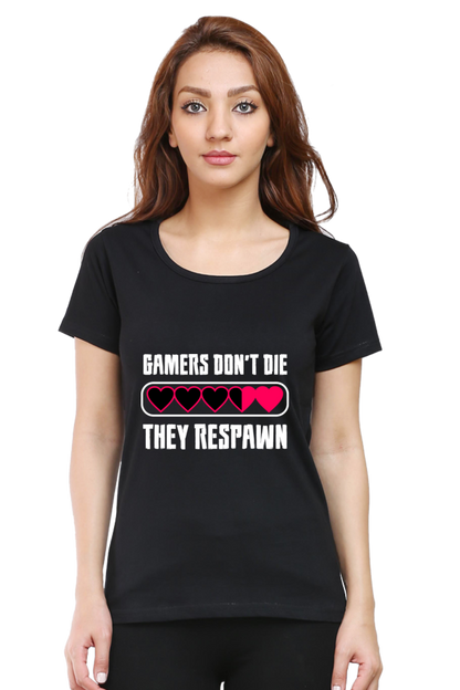 Women’s Round Neck Printed Gamer T-Shirts -  Respawn