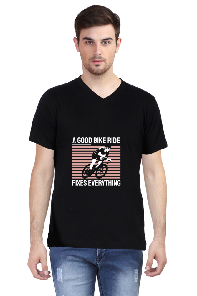 Men's Rider V Neck T-Shirt - fixes
