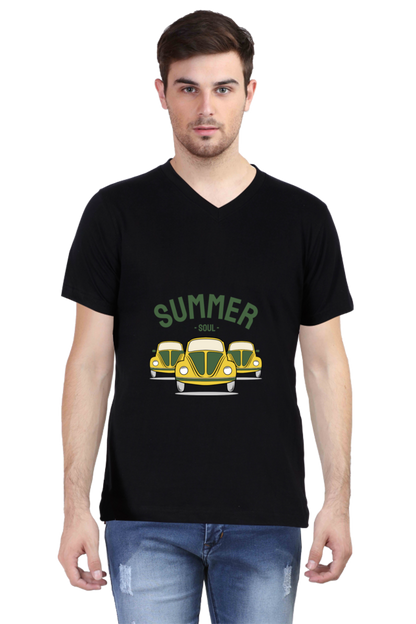 Men's Summer V Neck T-Shirt - Soul