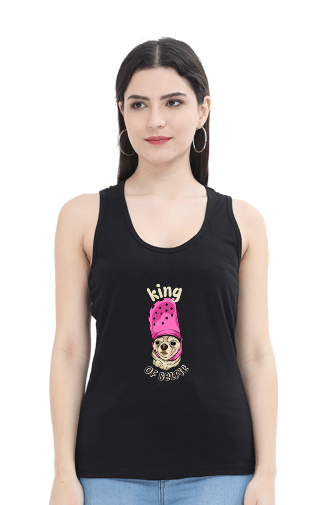 Women Funny & Queen SVG Tank Top -  Selfie
