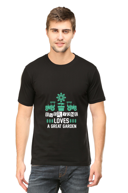 Men's Gardening Cotton Round Neck T-Shirt - great