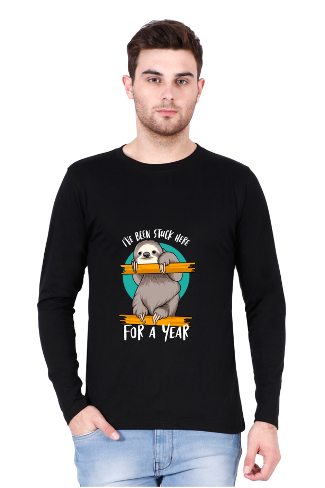 Men’s  Funny & Queen SVG Full Sleeve - T Shirt - stuck