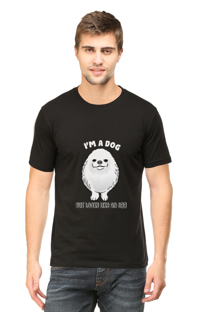Men's Funny & Queen SVG Round Neck T-Shirt - dog