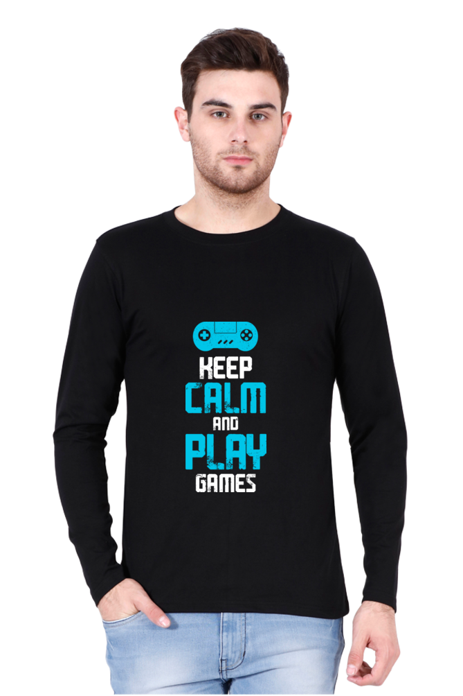 Men’s  Gamer Full Sleeve - T Shirt - Calm