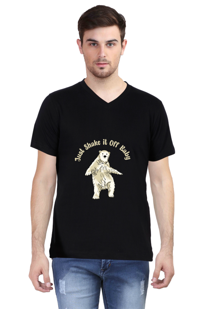 Men's Funny & Queen SVG V Neck T-Shirt - shake it