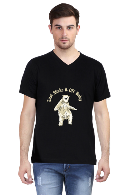 Men's Funny & Queen SVG V Neck T-Shirt - shake it