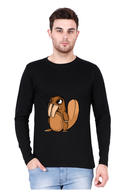 Men’s  Animal's & Monster's Full Sleeve - T Shirt - monster squirrel