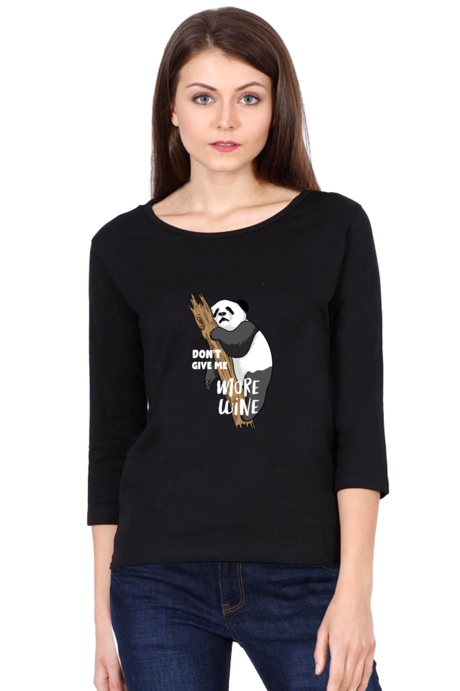 Women’s Full Sleeves Funny & Queen SVG T-Shirts - Wine