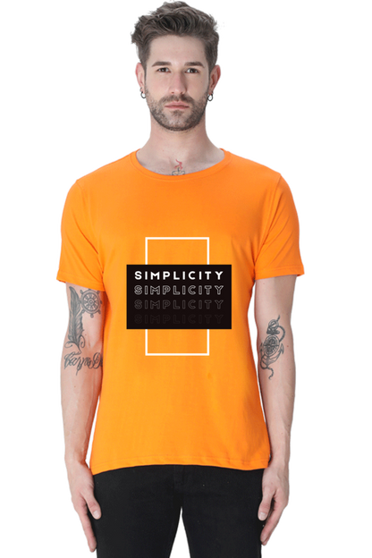 Minimalistic Unisex Cotton Round Neck T-shirt