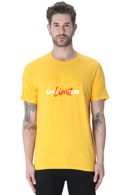 Motivational Unisex Cotton Round Neck T-shirt