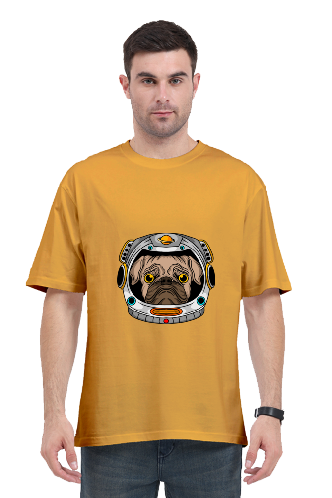 Men Animal's & Monster's  Oversized Classic T Shirt  -  helmet dog